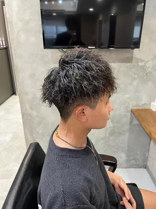 パーマ メンズ R/🤎 パーマ&ブリーチ🔥のヘアスタイル
