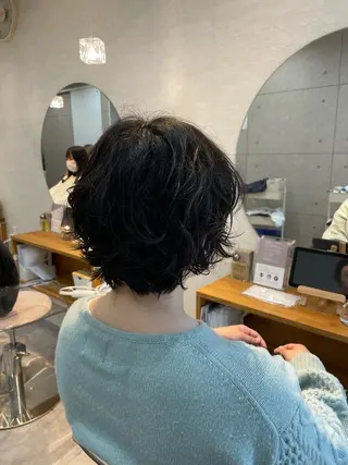 ショート パーマ 潤艶髪師 まむのヘアスタイル