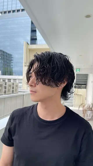 ミディアム メンズ GO TODAYシェアサロン大名店所属・濵武 尚人のヘアスタイル