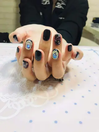 ネイル Chiara チップ長さ出しのネイルデザイン