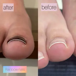 ネイル Rainbow nailsくろちゃんのネイルデザイン