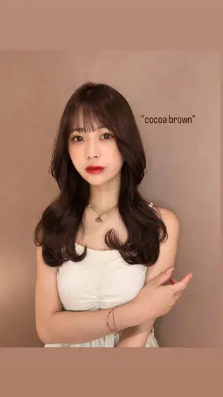 ロング カラー ミディアムヘア Chifumiのヘアスタイル