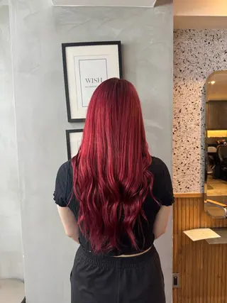 カラー La fith hair charme 渋谷店【ラフィス ヘアー シャルム】所属・🤎艶カラー/縮毛/ クルミ🤎のヘアスタイル