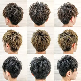 ショート カラー パーマ メンズ 居心地の良さ◎ 明るいお店です◎のヘアスタイル