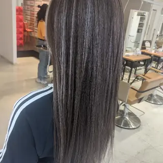 ロング カラー nameless髪質 改善ブリーチ心斎橋のヘアスタイル