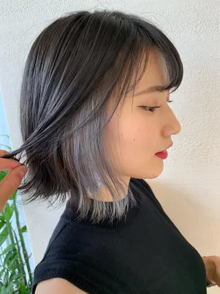 ショート カラー パーマ ヘアアレンジ レイヤー＆カラー 人気美容師倉崎涼のヘアスタイル