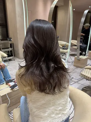 セミロング 韓国ヘア/ベージュ カラー/髪質改善/涼のヘアスタイル