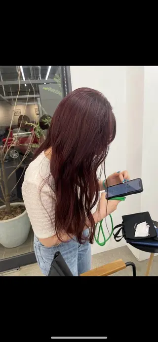 カラー シングルカラー 大募集中❣️ あいりのヘアスタイル