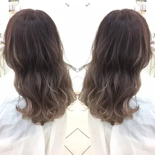 ロング カラー Ash 山田 勇太のヘアスタイル