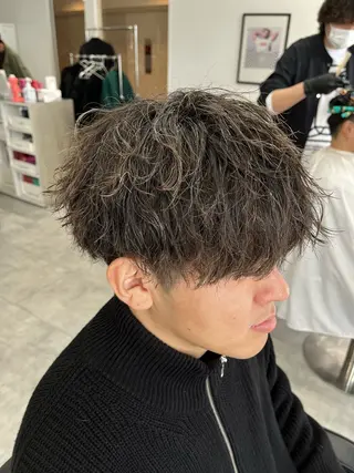 ショート パーマ メンズ 新潟メンズパーマ 新潟駅/小田拓実のヘアスタイル