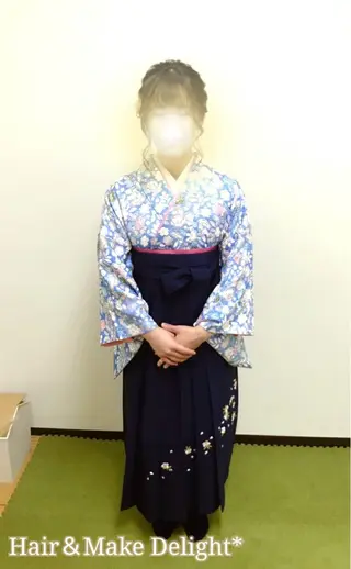 ミディアム Delight ヘアメイク着付けのヘアスタイル