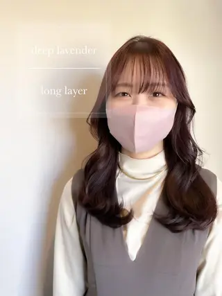 ロング カラー ヘアアレンジ topstylist 芳賀みなみのヘアスタイル