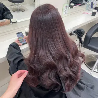 セミロング 🎀🫧透明感 ピンクラベンダー💟のヘアスタイル