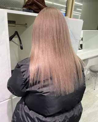 ロング カラー 🪸ハイトーンカラー エクステmisakiのヘアスタイル
