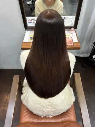 ロング カラー ヘアアレンジ 🍒ᩚ名駅/艶髪 縮毛矯正/あゆ🍒ᩚのヘアスタイル