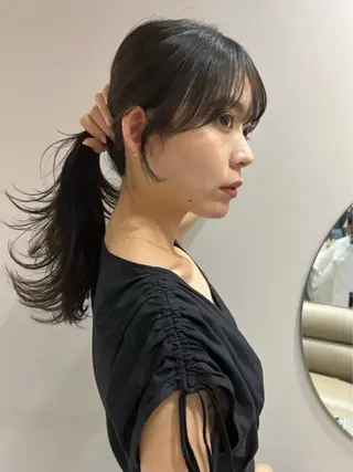 ミディアム 🫧韓国風レイヤー カット強化‼️りりかのヘアスタイル