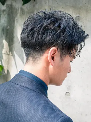 ショート パーマ メンズ 大泉 和也のヘアスタイル