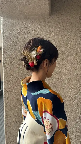 ミディアム ヘアアレンジ chouette/ 根本優希のヘアスタイル