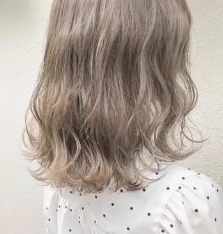 ミディアム カラー 縮毛矯正専門 美容師のヘアスタイル