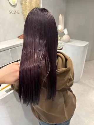 ロング カラー 高畑 恵莉 👒 暖色 / 艶髪 🧺のヘアスタイル