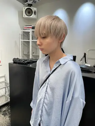 ショート カラー パーマ ヘアアレンジ メンズ キッズ ネイル マツエク・マツパ アイブロウ 艶ハイトーン/ヘア アレンジAYAKAのヘアスタイル