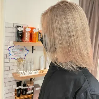 ショート カラー 大人可愛い/レイヤー /ブリーチ/溝口誠二のヘアスタイル