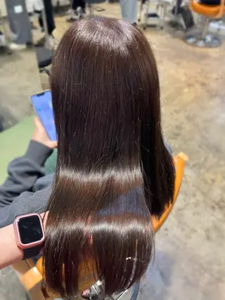 ロング カラー 🫧縮毛矯正支持率 No.1 ほのか🫧のヘアスタイル