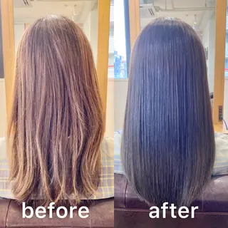 ミディアム カラー KIZU 髪質改善 オカルト怪談のヘアスタイル