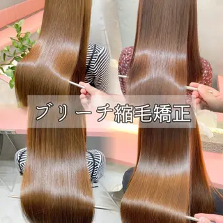 ロング 韓国/縮毛矯正/レイ ヤー/顔まわり/夢音のヘアスタイル