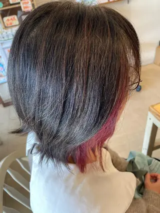 ミディアム カラー 美容室 Jフィドルファドル所属・わきた かずなのヘアスタイル