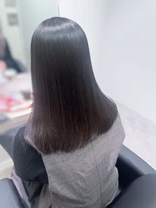 セミロング ナナ/梅田/髪質改善 カラー/ストレートのヘアスタイル