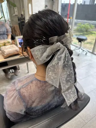 ロング ヘアアレンジ 女性に人気♪ はやしほのかのヘアスタイル