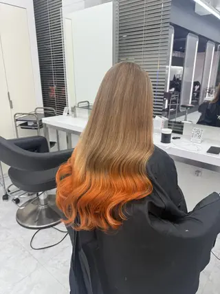 ロング カラー ヘアアレンジ 🎀Girly艶髪 暖色🎀Harukaのヘアスタイル