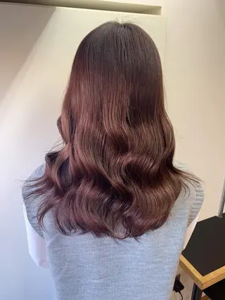 ロング カラー レイヤー×グレージュ /ピンク🩷mioのヘアスタイル
