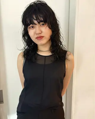セミロング カラー パーマ 金井京介/パーマ /レイヤー/ボブのヘアスタイル