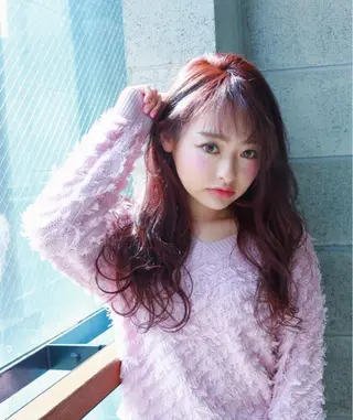 セミロング カラー tipi 香椎・千早のヘアスタイル