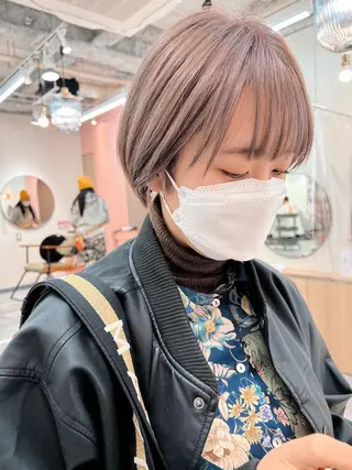 ショート カラー カット特化柏駅 徒歩3分LOUのヘアスタイル