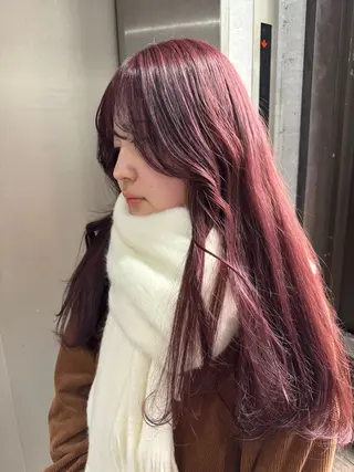 セミロング カラー マツエクmarry池袋所属・マツエクモデル無料 marry 池袋秦のマツエク・マツパデザイン