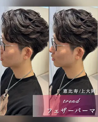 ショート パーマ メンズ Dxxxx III所属・オシャレ女性目線の 大人メンズ❁⃘*.ﾟのヘアスタイル