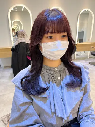 ロング カラー 渋谷で叶う美髪❤ ◎NATSUKI🤍のヘアスタイル
