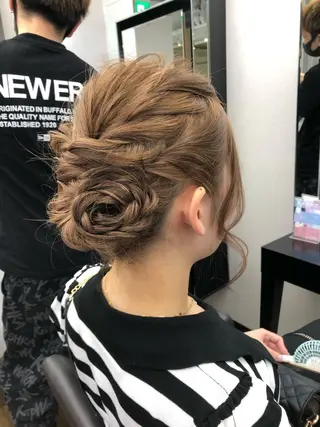 ヘアアレンジ alpha. カラーエクステ下妻のヘアスタイル