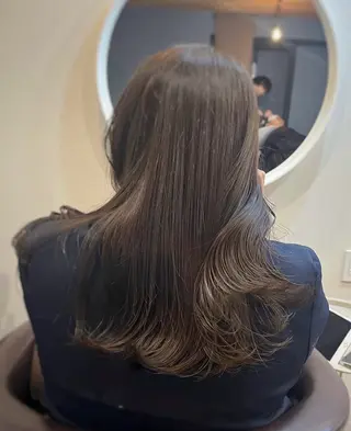 セミロング カラー 下石怜子/レイヤー/ 透明感カラーのヘアスタイル