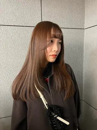 ロング HEW所属・Sanaダブルカラー ✨️パルコ徒歩1分のヘアスタイル