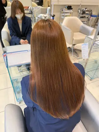 ロング 海希/韓国風ヘア /ブリーチカラー💜のヘアスタイル