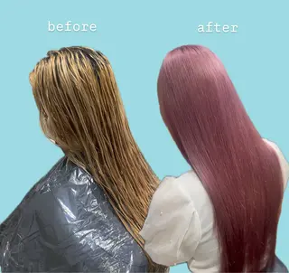 ロング カラー GO TODAY所属・岡山ケアブリーチ特化 /こもものヘアスタイル