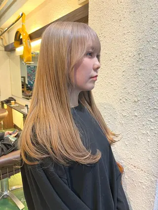 ロング カラー 🐝ハイトーン× レイヤーボブ/牧原のヘアスタイル