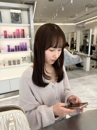 セミロング ParveMix 🐾鳥取彩花のヘアスタイル