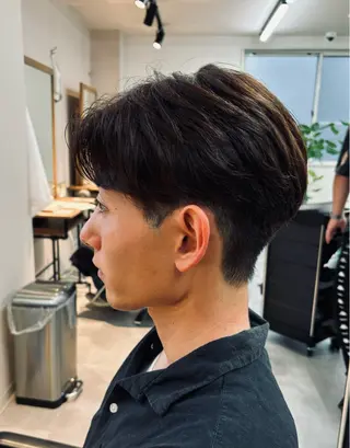 パーマ メンズ フェザーパーマ/韓国 /メンズカット保立のヘアスタイル