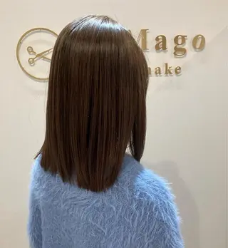 セミロング カラー キッズ 関内　髪質改善　特化 re:Magoのヘアスタイル