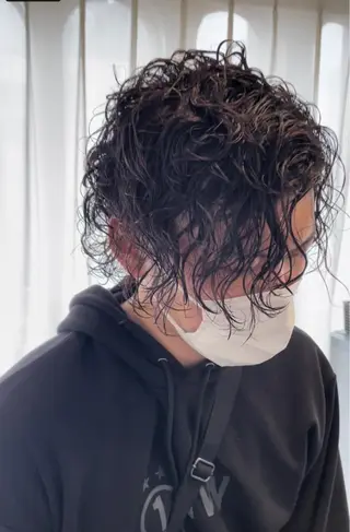 ショート パーマ メンズ ALLEN hair 京橋店のヘアスタイル